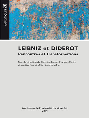 cover image of Leibniz et Diderot